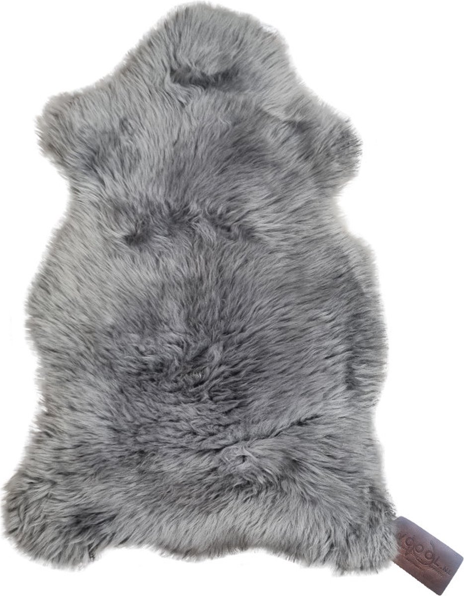 WOOOL® Schapenvacht - Australisch Grijs XS (80x45cm) 100% Echte Schapenvachten - ECO+ Dierenvel