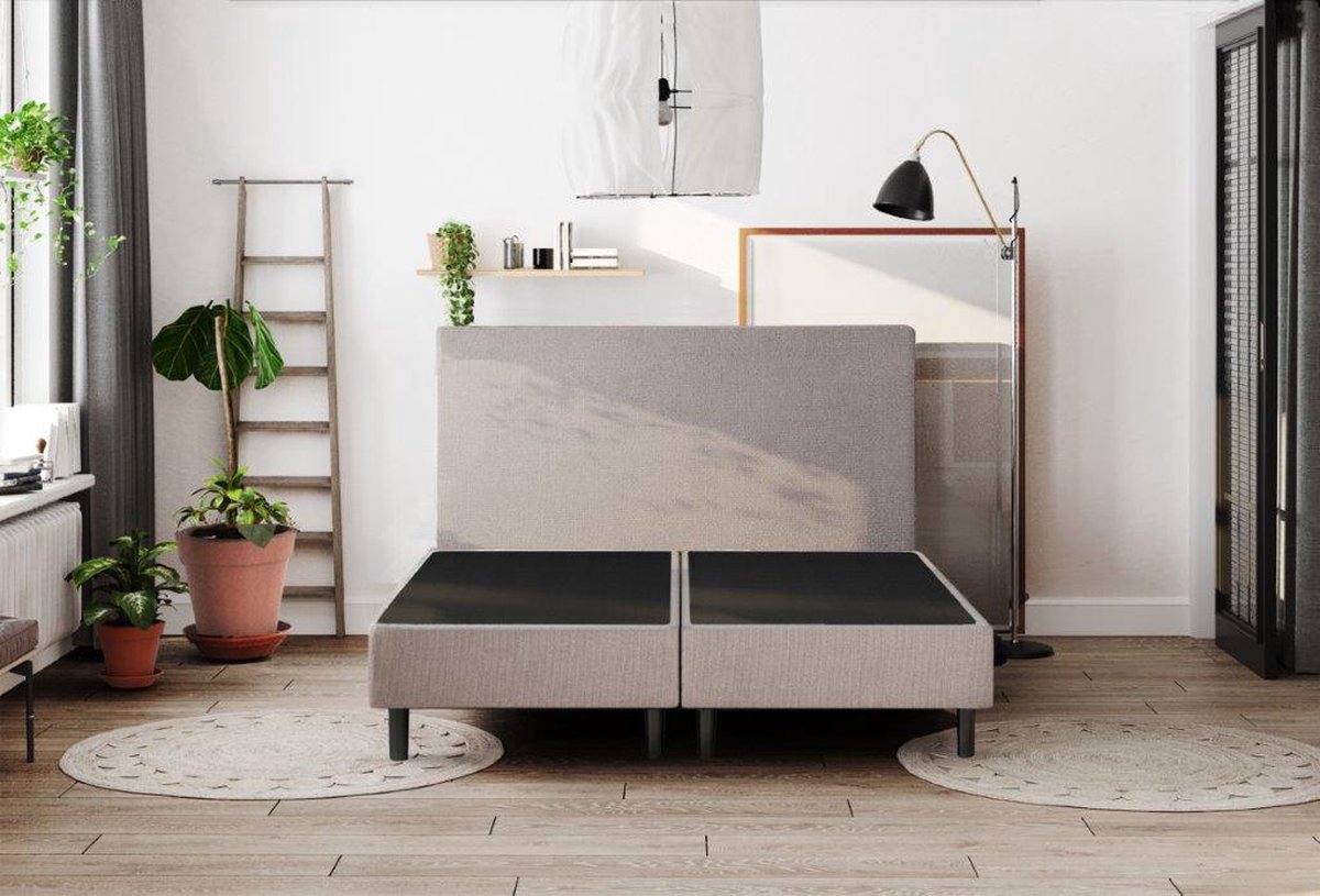 Boxspringset 180x210 cm Basic sand ca 20cm Mat