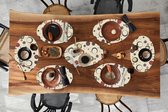Napperons ovales - Sous-verres - Sets de table ovales - Cercle - Ligne - Design - 10 pièces