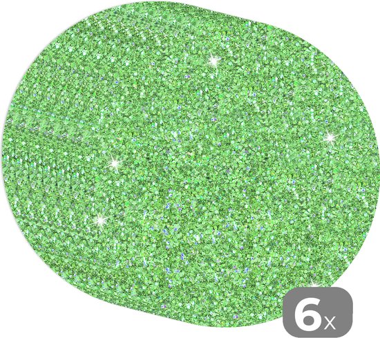 Sets de table ronds - Dessous de verre - Napperons ronds - Olivine - Pierres précieuses - Zodiac - Pierre de naissance - Motifs - 6 pièces