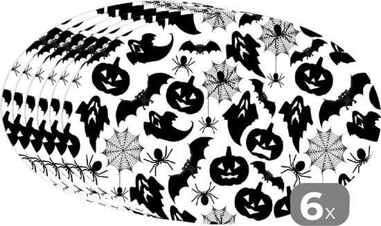 Napperons De Table Ovales - Sets De Table - Sets De Table Ovales Feuilles Motifs Scandinavie 8 Pieces