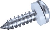 GOEBEL® - 500 x Bolkop plaatschroeven (Ø x L) 4,8 x 16 mm Staal Verzinkt met PA (Polyamide) Ring DIN7981 / ISO7049 - Schroeven - 3010248160