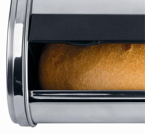 Brabantia Boîte à pain avec couvercle coulissant medium - Brilliant Steel