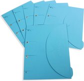 Smartfolder - pak van 6 - a4 - blauw | Krimp a 6 stuk