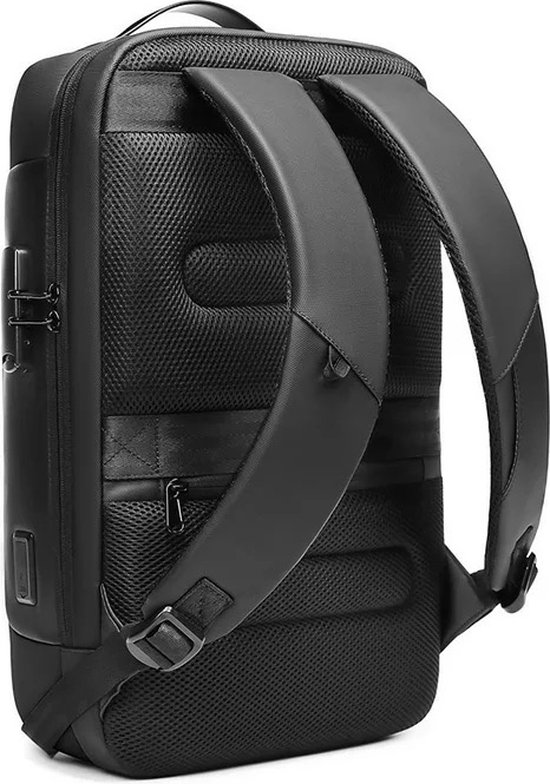 M1 Waterdichte Rugzak - Schooltas - Laptop Tas 15.6 inch - Voor Dames en Heren - Zwart - USB