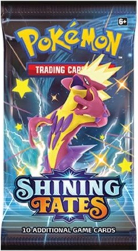 Thumbnail van een extra afbeelding van het spel Pokémon Shining Fates Pokemon Boosterpack - Pokémon Kaarten - 10 Kaarten