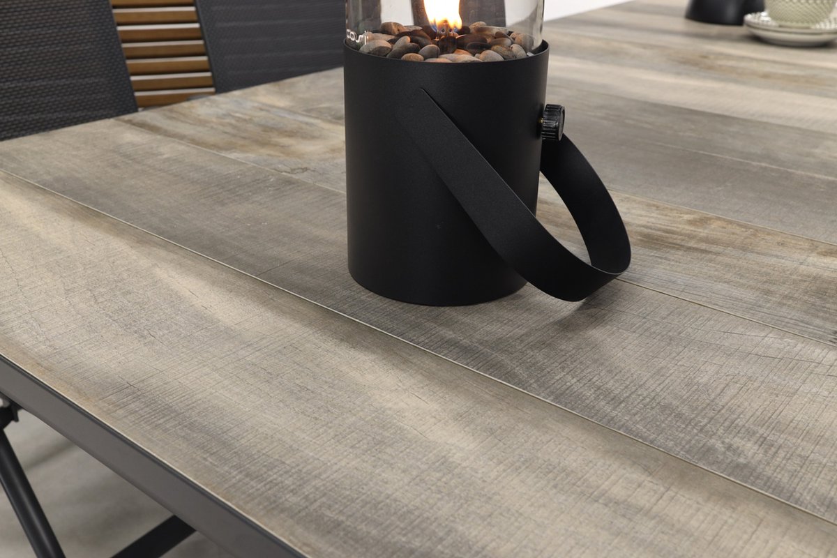 Hartman Napoli/Kings adjustable garden dining set anthracite - 220x100 cm