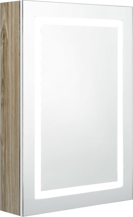 Armoire à Miroir De Salle De Bain Blanc Bois D'ingénierie