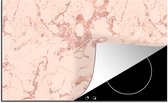 KitchenYeah® Protection induction 76x51,5 cm - Imprimé marbre - Or rose - Motifs - Chic - Accessoires de plaque de cuisson - Plaque de recouvrement pour table de cuisson - Protection induction - Tapis induction - Tapis plaque induction