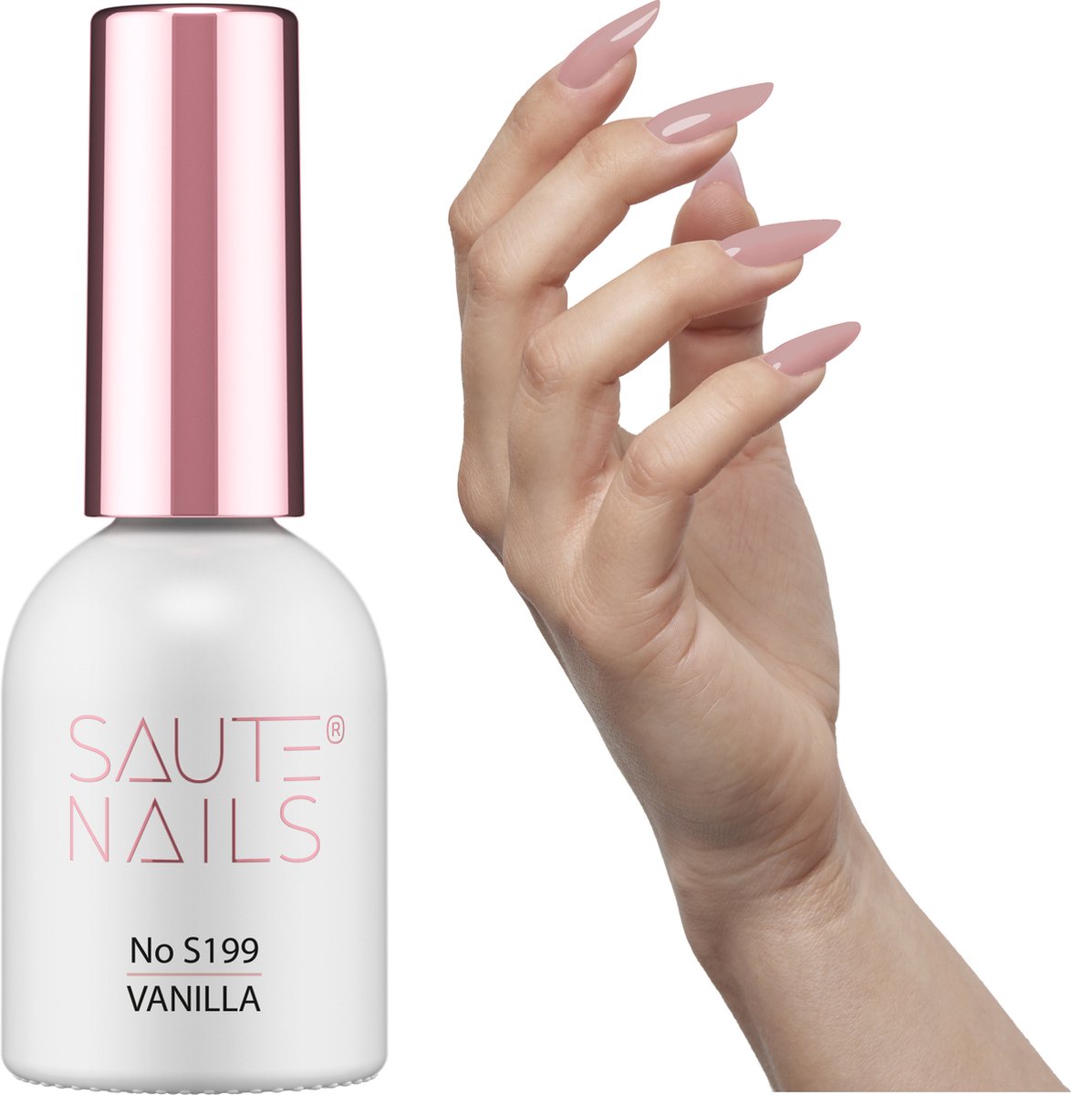 SAUTE Nails LichtRoze UV/LED Gellak 8ml. - S199 Vanilla
