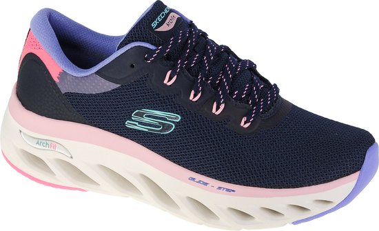 Skechers Arch Fit Glide-Step - Highlighter 149871-NVMT, Vrouwen, Marineblauw, Sneakers, maat: 35