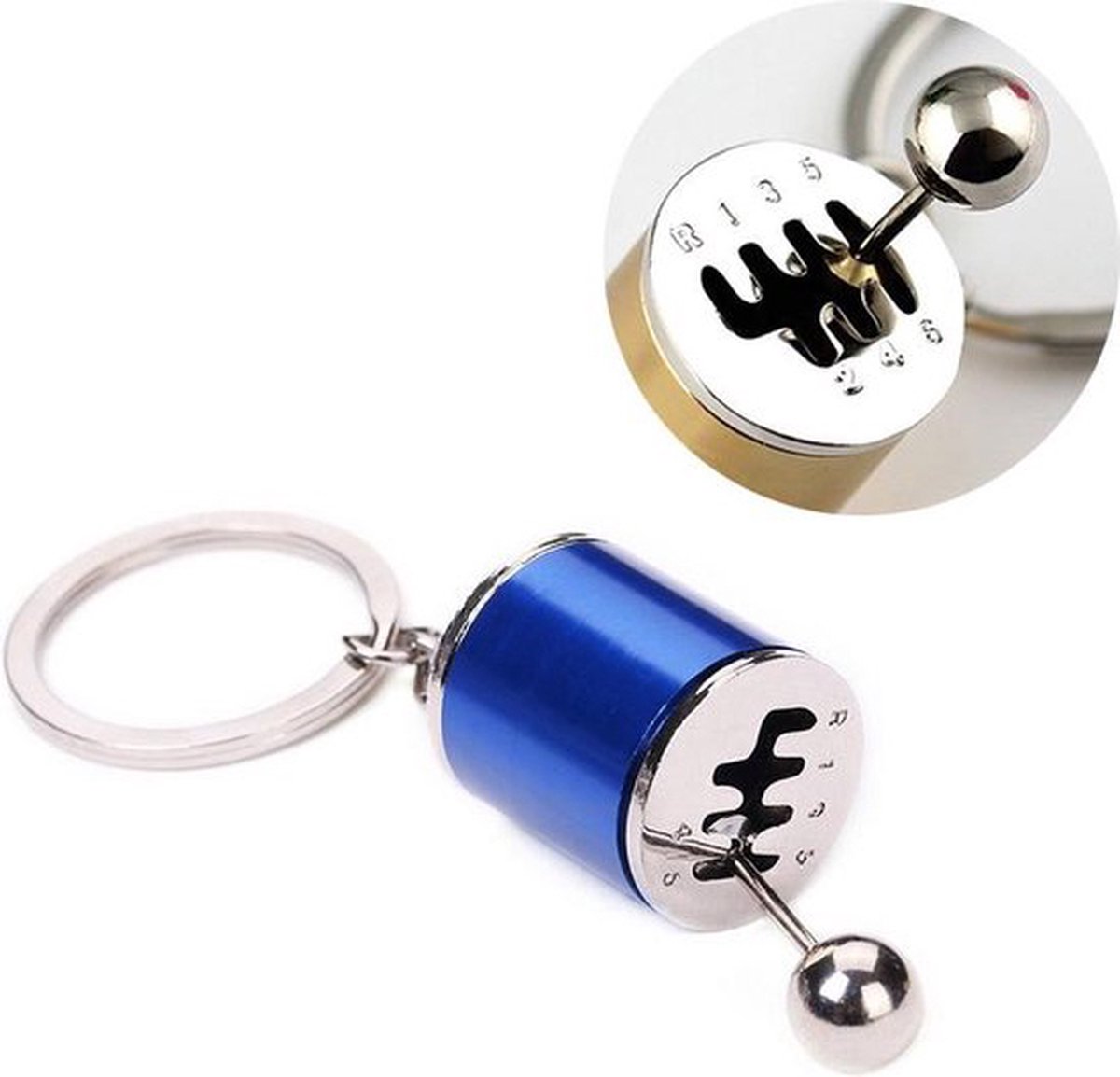 Sleutelhanger Versnellingsbak I Handgeschakelde Versnellingsbak Sleutelhanger I Auto schakel I Zilver