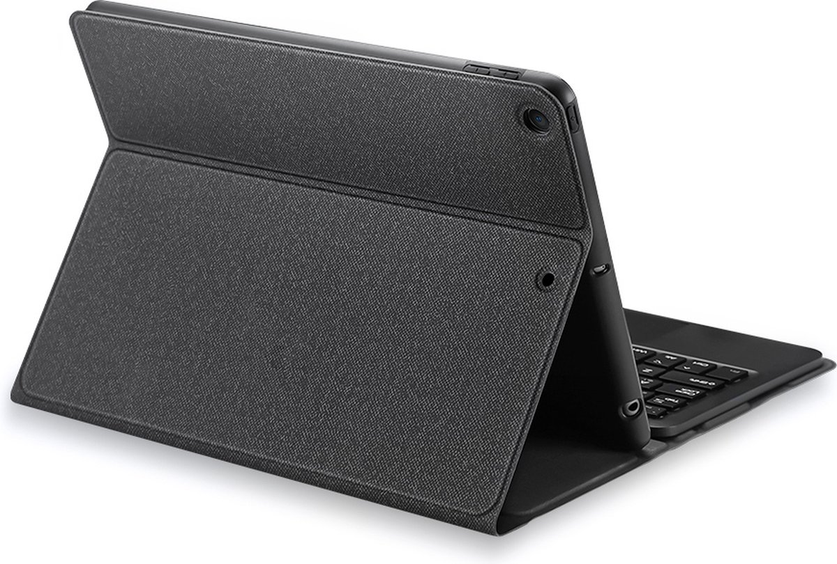 Toetsenbord Hoes geschikt voor iPad 10.2 inch (2019 / 2020 / 2021) - Keyboard Cover met Touchpad - QWERTY Layout - Zwart