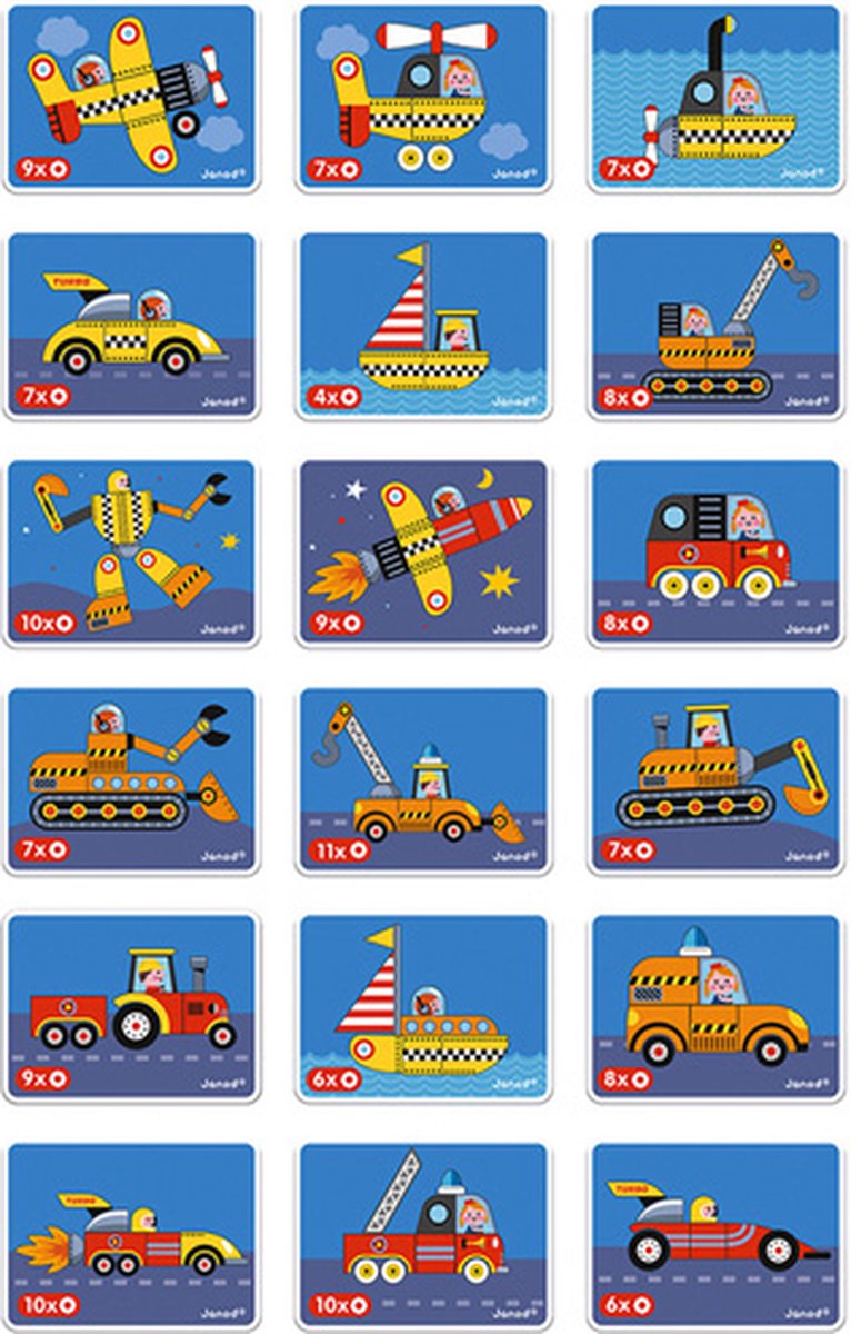 Janod - Magnetibook - Racers - Magneetboek Speelset — afbeelding 10