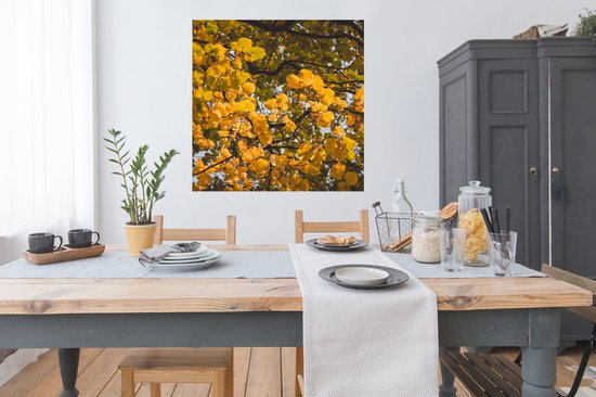 Affiche Feuilles - Arbre - Nature - Saisons - 100x100 cm XXL