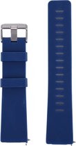 Siliconen bandje - geschikt voor Fitbit Versa / Versa 2 - maat S/M - donkerblauw