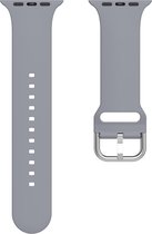 Bracelet en Siliconen (gris), adapté à toutes les séries Apple Watch avec boîtier de taille 42, 44 et 45 mm