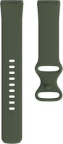 Siliconen bandje - geschikt voor Fitbit Versa 3 / Fitbit Sense - maat S/M - groen