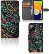 GSM Hoesje Geschikt voor Samsung Galaxy A03 Flip Case Aztec