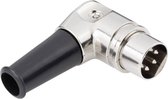 TRU COMPONENTS 1578824 DIN-connector Stekker, haaks Aantal polen: 5 Zilver 1 stuk(s)