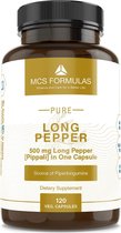Long Pepper  500mg/Capsule - Lange peper - Piperlongumine - Pippali - Vegan - NO ADDITIVES