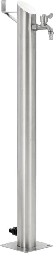 VidaLife Tuinwaterkolom rond 95 cm roestvrij staal
