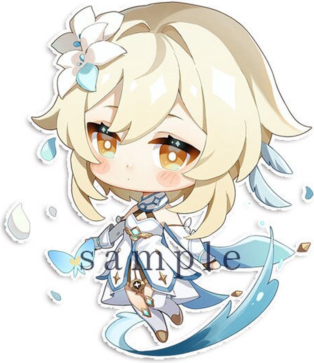 Genshin Impact - Female Traveler - Sleutelhanger/Keychain - Anime Merchandise - Figure - Manga