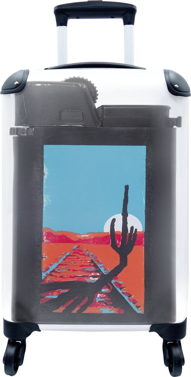 Koffer - Aansteker met woestijn - Past binnen 55x40x20 cm en 55x35x25 cm -  Handbagage... | bol.com