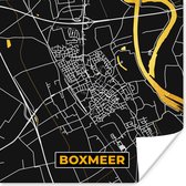 Poster Plattegrond - Boxmeer - Kaart - Goud - Stadskaart - 75x75 cm