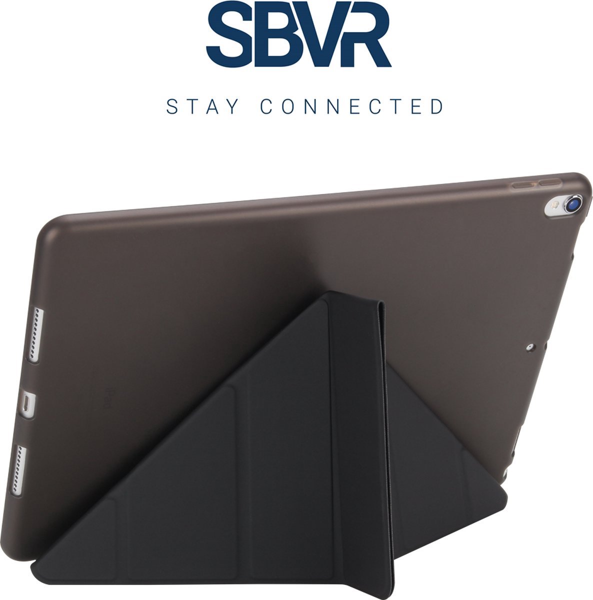 LuxeBass Apple iPad 7 10.2 (2019) Smart cover - Zwart