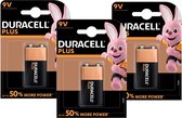 5x piles Duracell V9 Plus alcaline - Lr61 - Pack batterie - Blocs piles