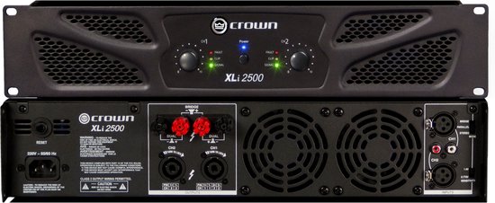 Crown XLI 2500 Eindversterker, 2x 750 Watt / 4 Ohm - 2-Kanaals eindversterker