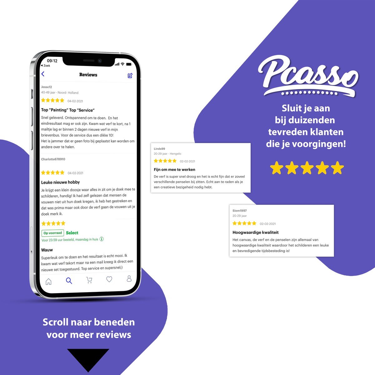 Pcasso ® Olifanten Zonsondergang – Schilderen Op Nummer – Incl. 3 Ergonomische Penselen & Geschenkverpakking - Schilderen Op Nummer Volwassenen – Schilderen Op Nummer Dieren – Kleuren Op Nummer – 40x50 cm – Professionele 26-Delige Set — afbeelding 5