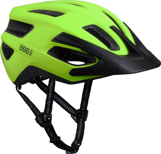 BBB Cycling Kite 2.0 Fietshelm Volwassenen - MTB Helm & Racefiets helm - Wielrenhelm - Fietshelm Dames - Fietshelm Heren - Mat Neon Geel - Maat L - BHE-29B