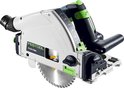 Scie circulaire Festool TS 55 FEBQ avec poignées vertes et lame.