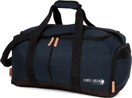 Norlander Simply Green Weekend Bag Fabrique a partir de bouteilles PET recyclees Blauw bol