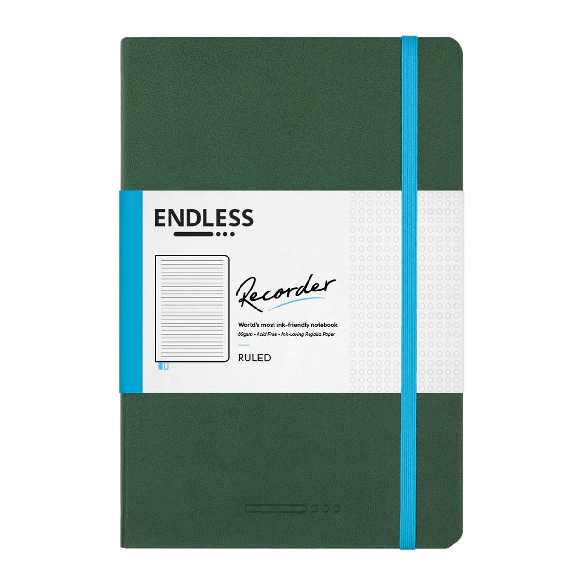 Endless Recorder Notebook Forest Canopy Regalia Paper - Ruled