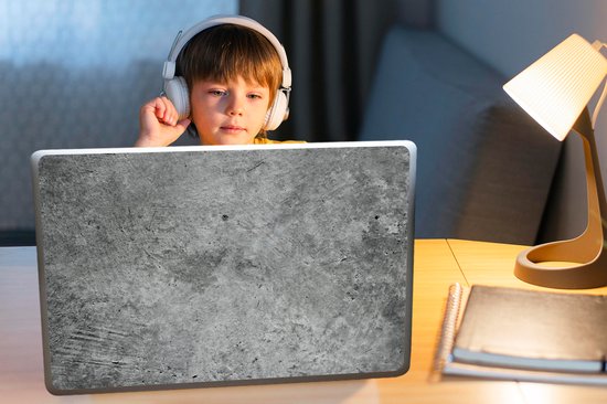 Sticker pour ordinateur portable - 17,3 pouces - Vintage - Béton - Pierres - 40x30cm - Autocollants pour ordinateur portable - Skin pour ordinateur portable - Housse