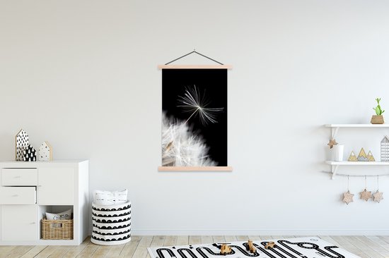 Porte-affiche avec affiche - Affiche scolaire - Bloem - Pissenlit - Plante - 120x180 cm - Lattes vierges