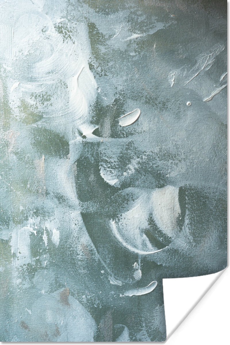 Poster Acrylverf - Structuren - Abstract - 40x60 cm