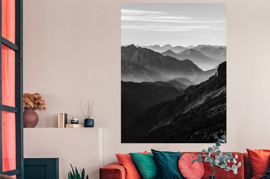 Poster Montagnes - Nature - Brouillard - 120x160 cm XXL