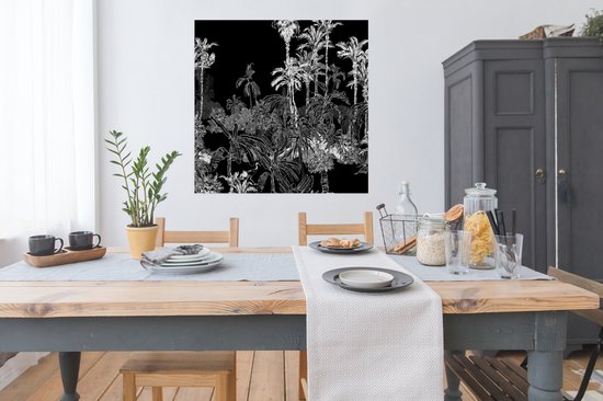 Affiche Palmier - Jungle - Tropical - 100x100 cm XXL