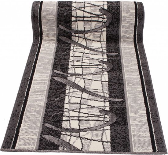 Tapiso Dream Runner Grijs Tapis Couloir Taille - 100x150