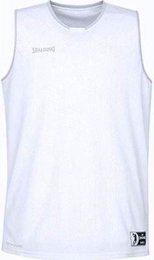 Spalding Move Basketbalshirt Heren - Wit / Zilver | Maat: XL