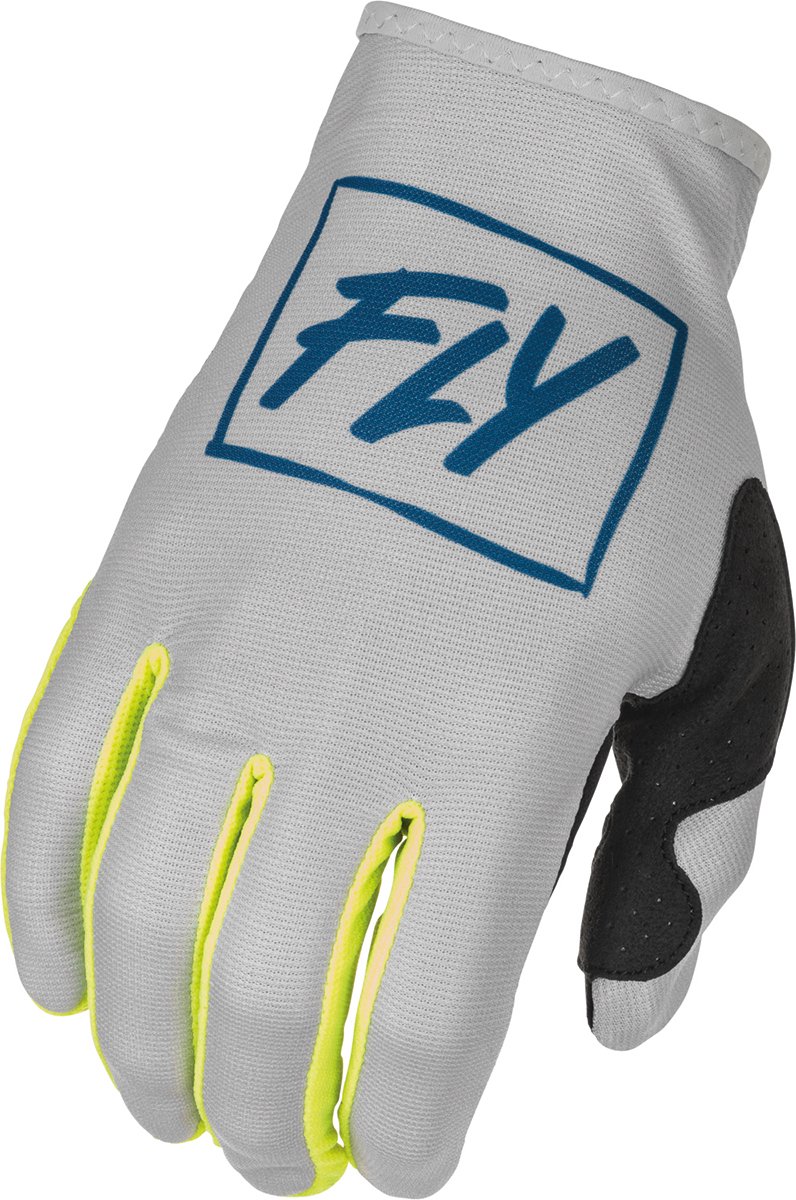 FLY Racing Lite Gloves Grey Teal Hi-Vis 3XL - Maat 3XL - Handschoen