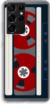 Case Company® - Hoesje geschikt voor Samsung Galaxy S21 Ultra hoesje - Here's your tape - Soft Cover Telefoonhoesje - Bescherming aan alle Kanten en Schermrand