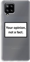 Hoesje geschikt voor Samsung Galaxy A42 5G hoesje - Your opinion - Soft Cover Telefoonhoesje - Bescherming aan alle Kanten en Schermrand