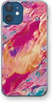 Case Company® - iPhone 12 hoesje - Pastel Echoes - Soft Cover Telefoonhoesje - Bescherming aan alle Kanten en Schermrand