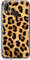 Case Company® - Hoesje geschikt voor Huawei P20 Lite hoesje - Luipaard - Soft Cover Telefoonhoesje - Bescherming aan alle Kanten en Schermrand