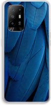 Case Company® - Hoesje geschikt voor Oppo A94 5G hoesje - Pauw - Soft Cover Telefoonhoesje - Bescherming aan alle Kanten en Schermrand